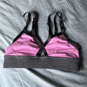 Lululemon top gray and pink